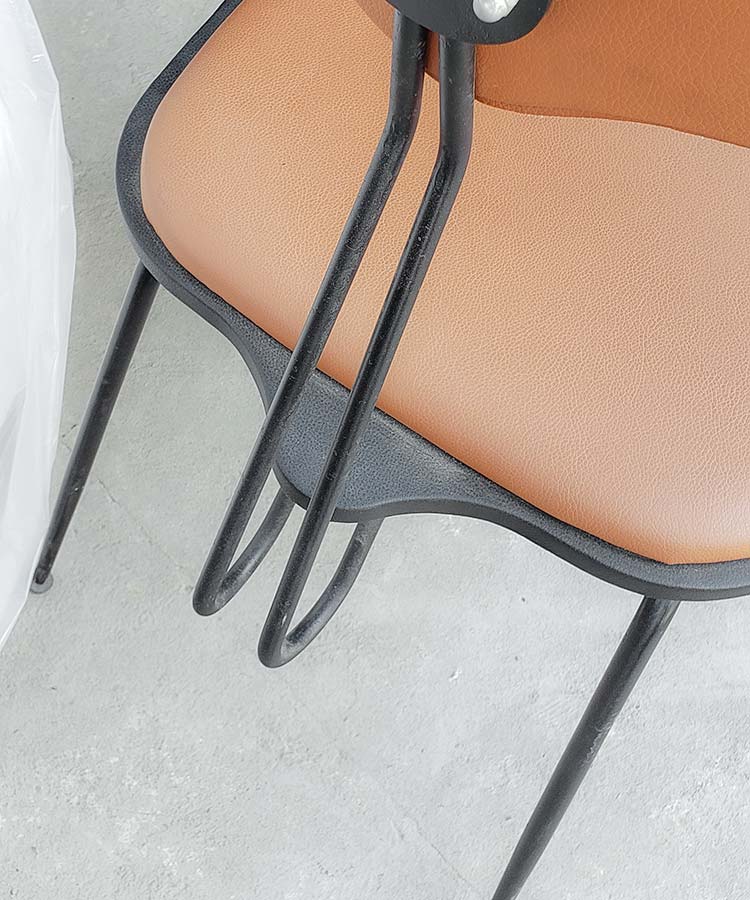 ghế ăn hiện đại chân sắt sơn tĩnh điện